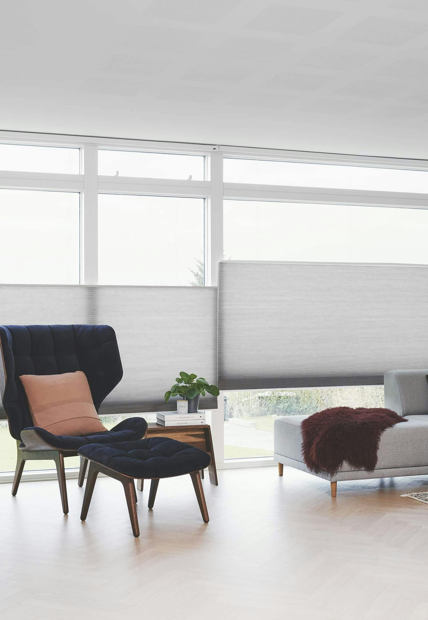 Lydabsorberende Duette® gardiner