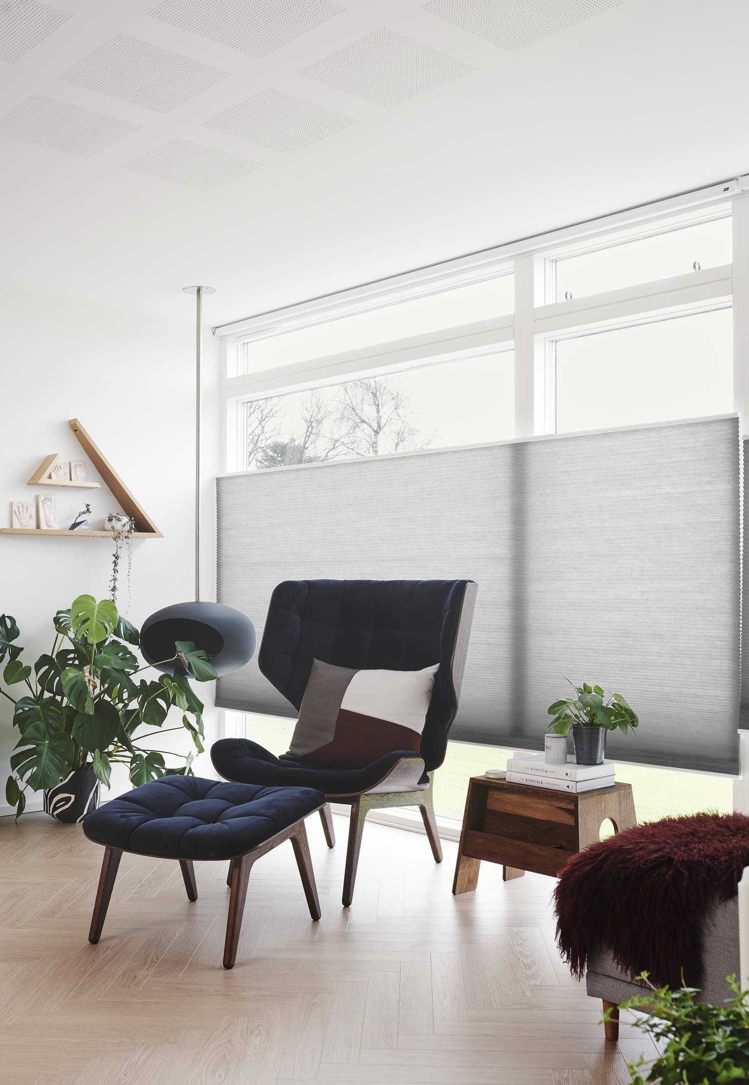 Duette® gardiner i store vinduer