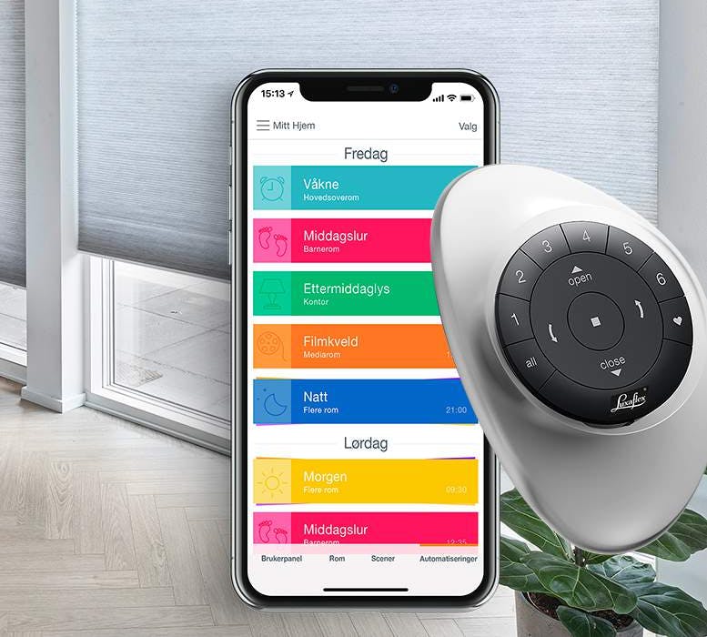 Luxaflex® Duette® gardin, modell Top Down/Bottom Up