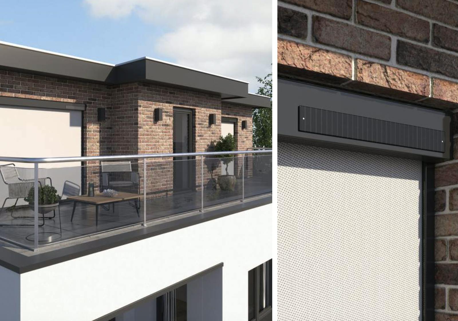 Solcelledrevne (valgfrit) Outdoor Screens