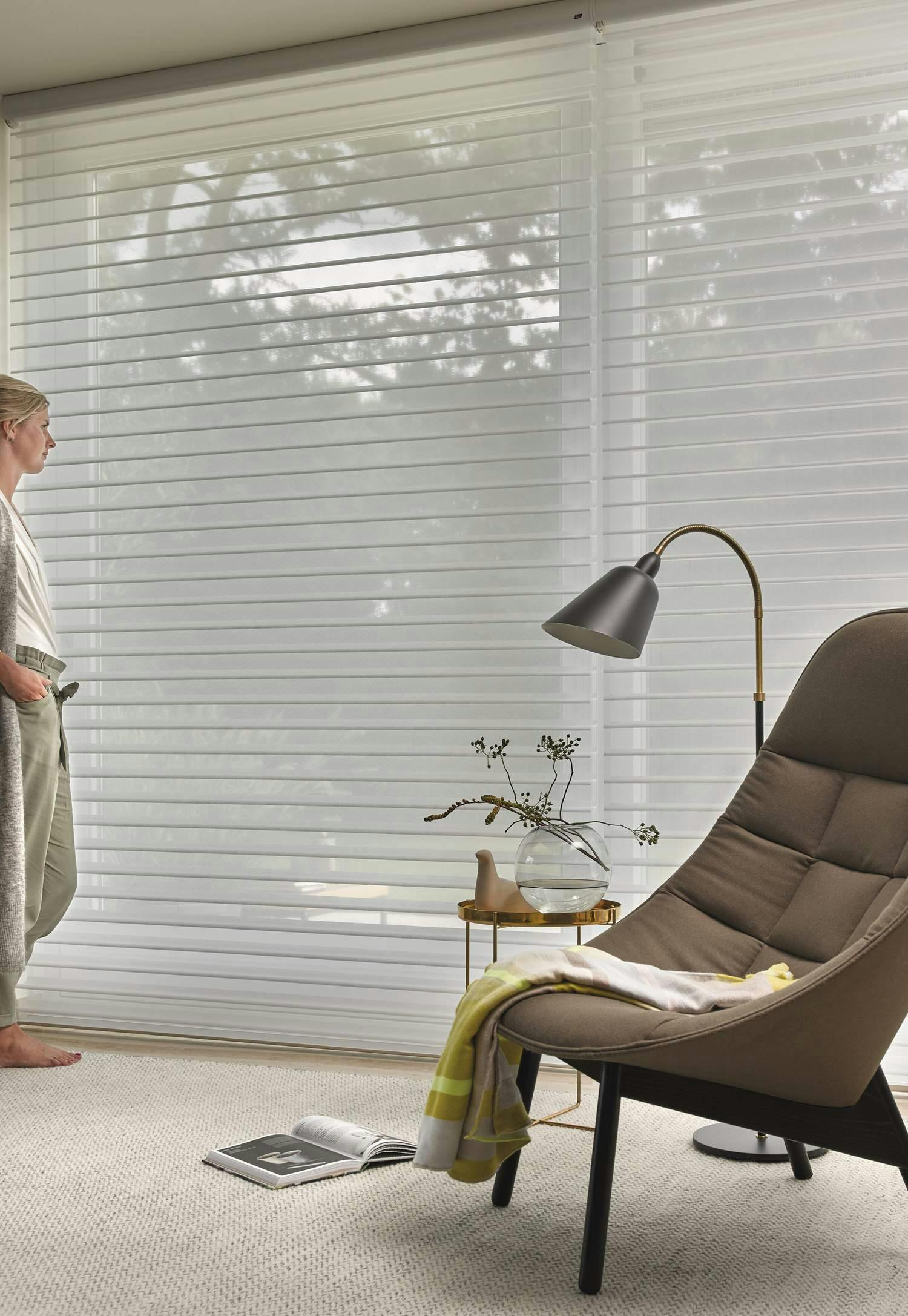 Silhouette® shades voor groot raam
