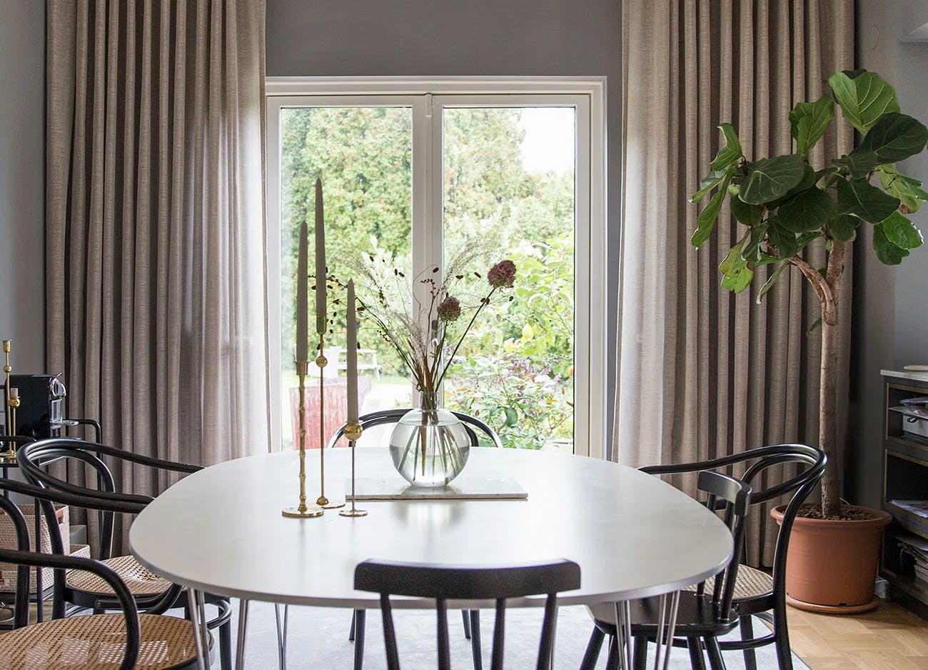 Luxaflex® takmonterte og skreddersydde gardinlengder