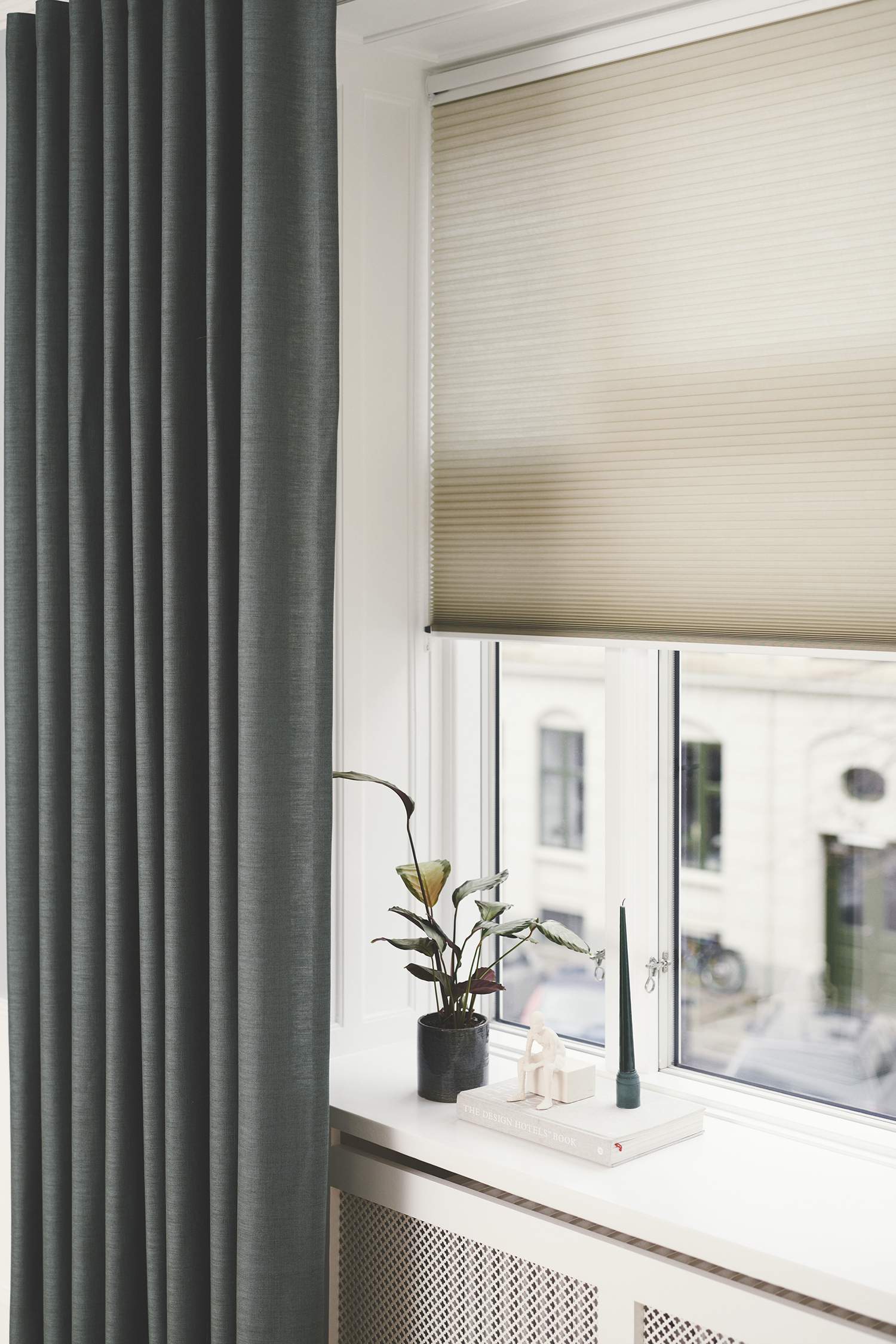 Gardinlengde i grønt