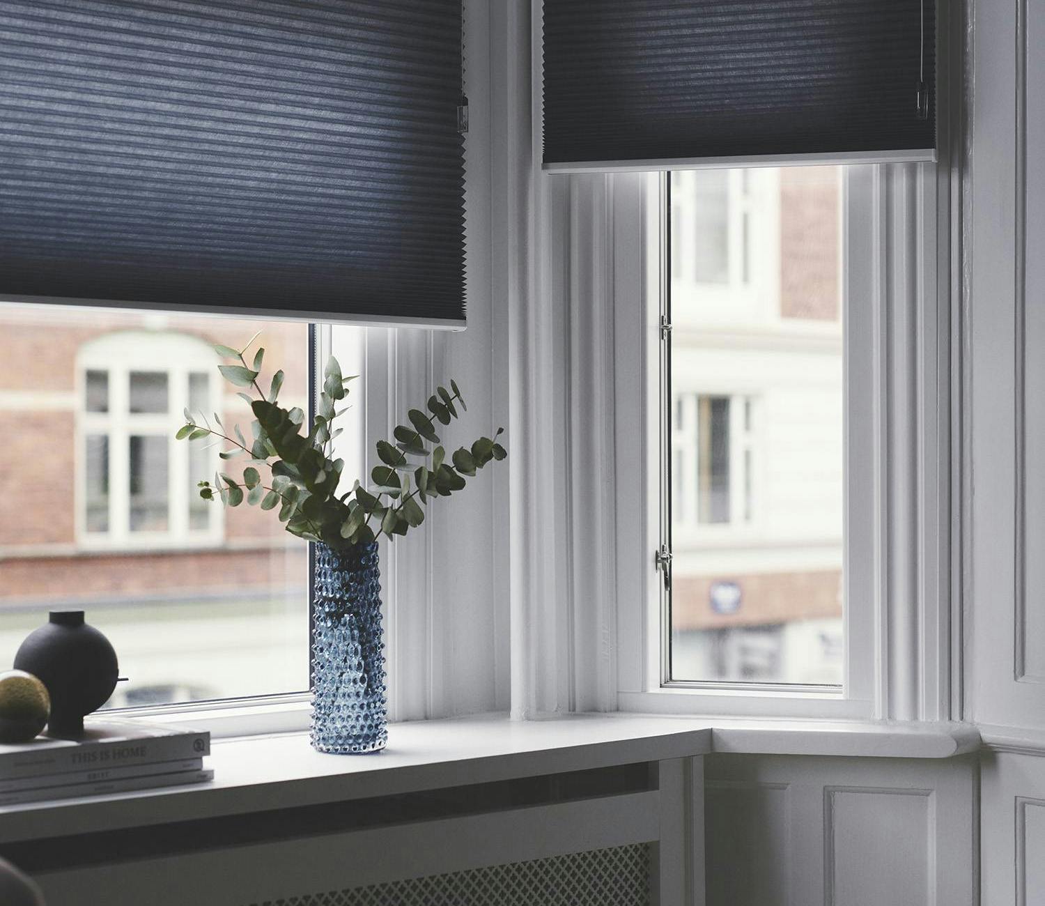 Blå Duette® gardin