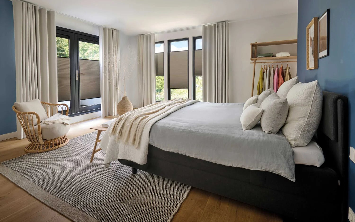 Duette® shades in de slaapkamer