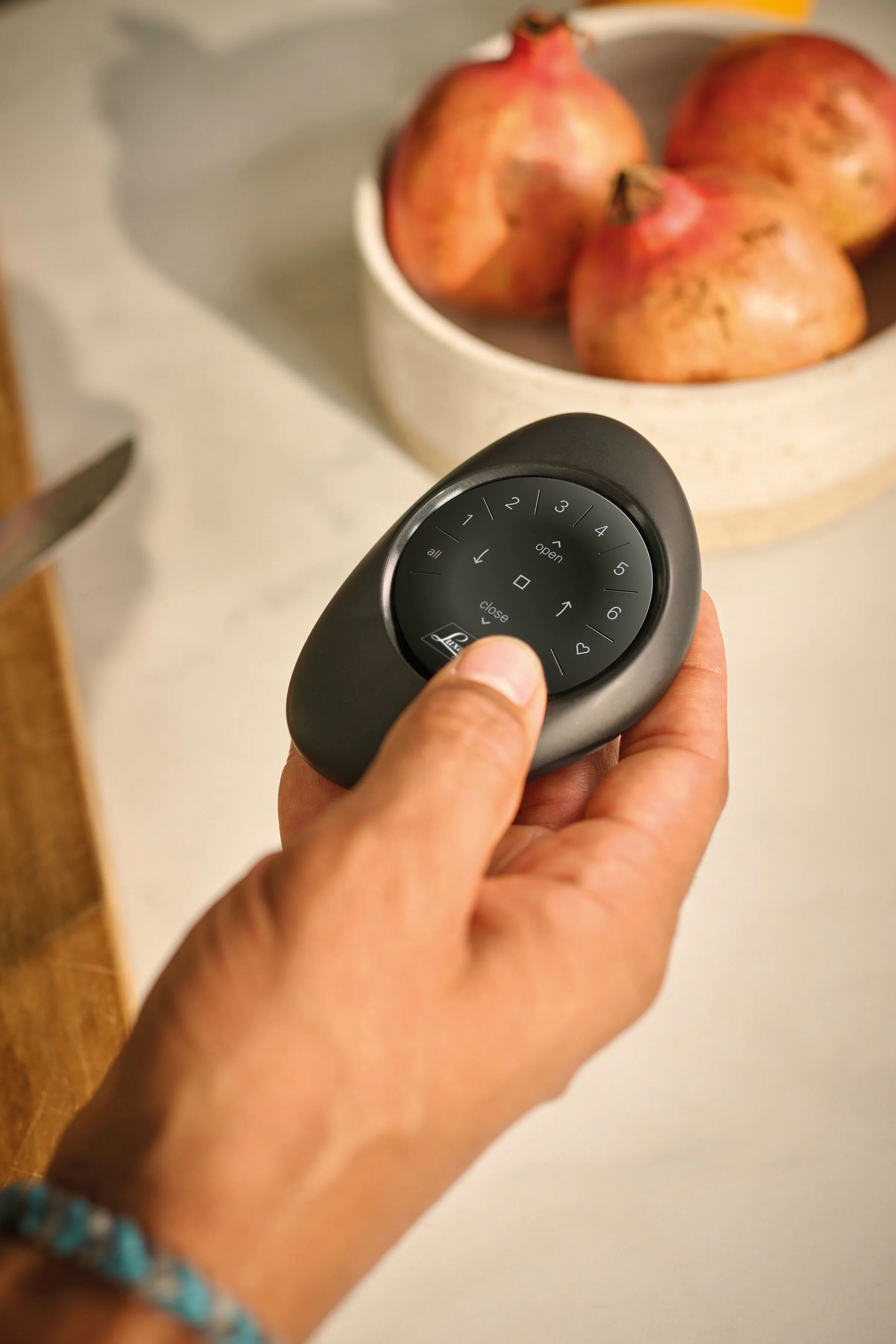 Powerview Gen 3 black pebble remote 