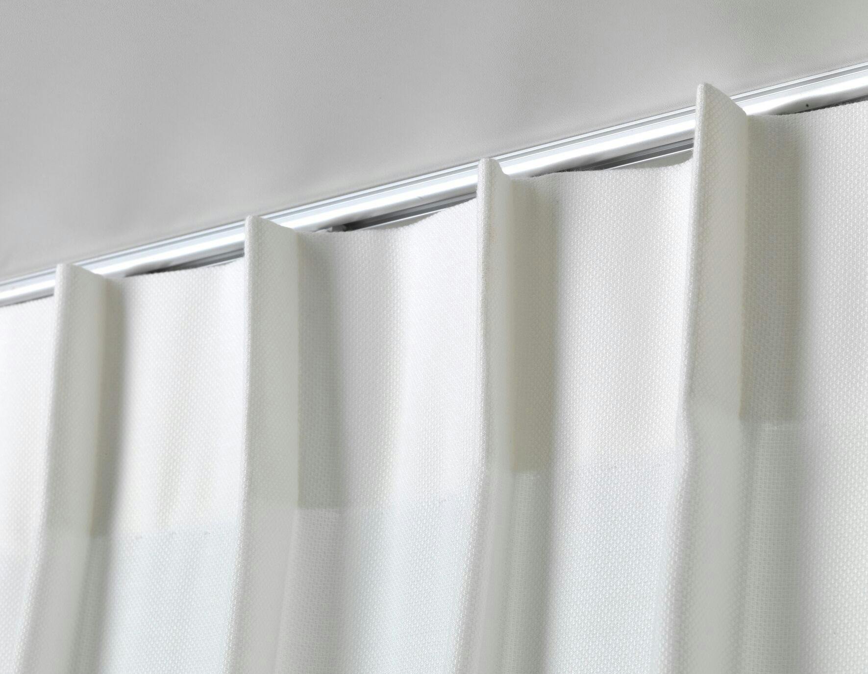 Gordijn met enkele plooi