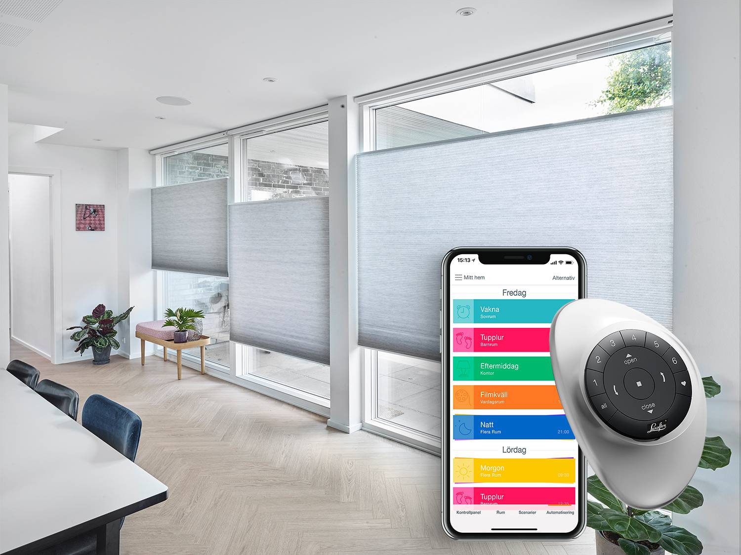 Duette®-gardin, modell Top Down/Bottom Up