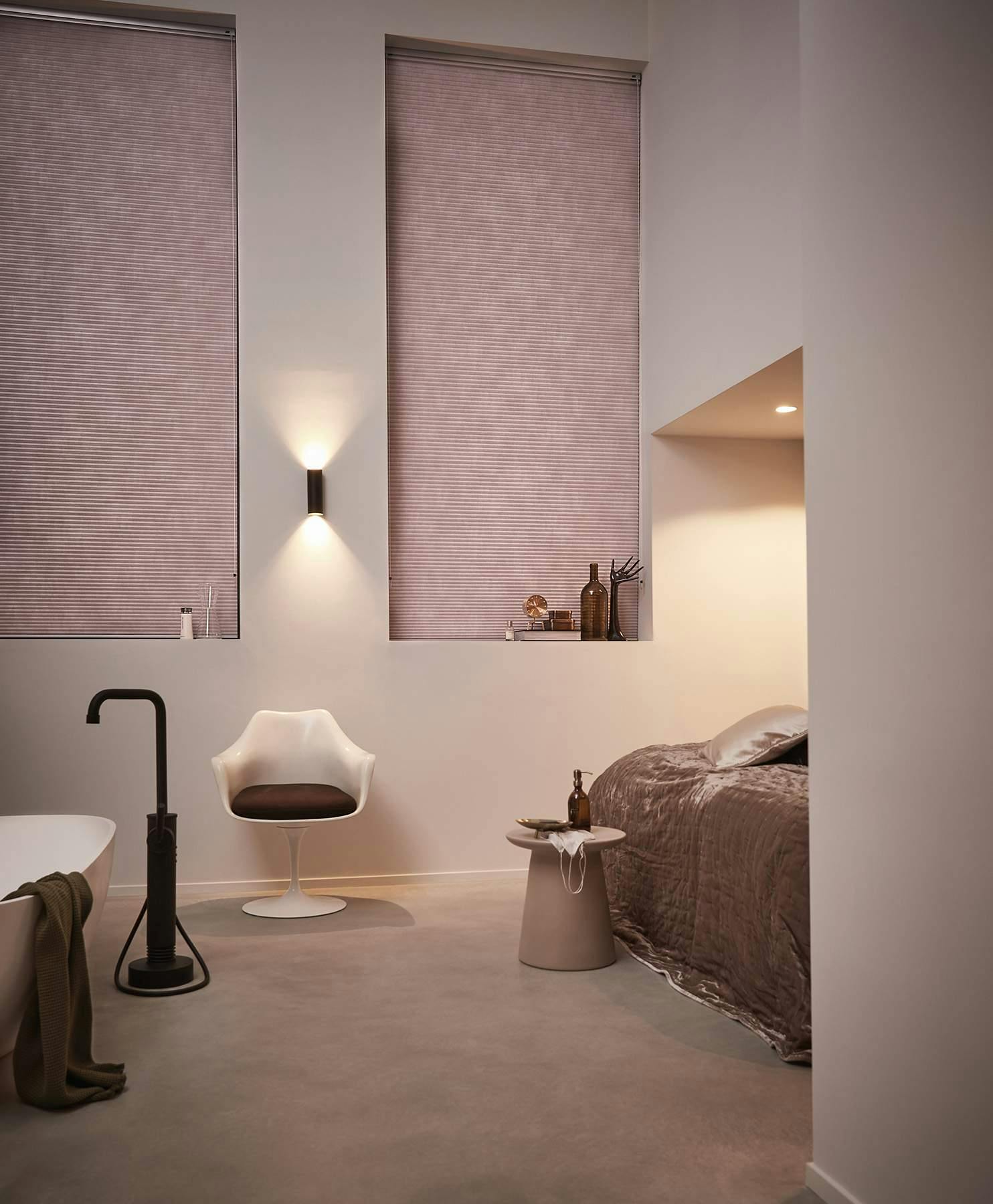 Duette® Shades in a bedroom