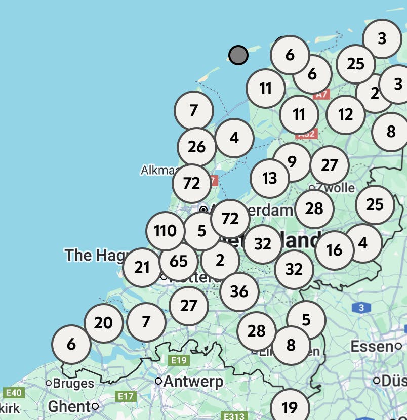 Netherlands mapsite