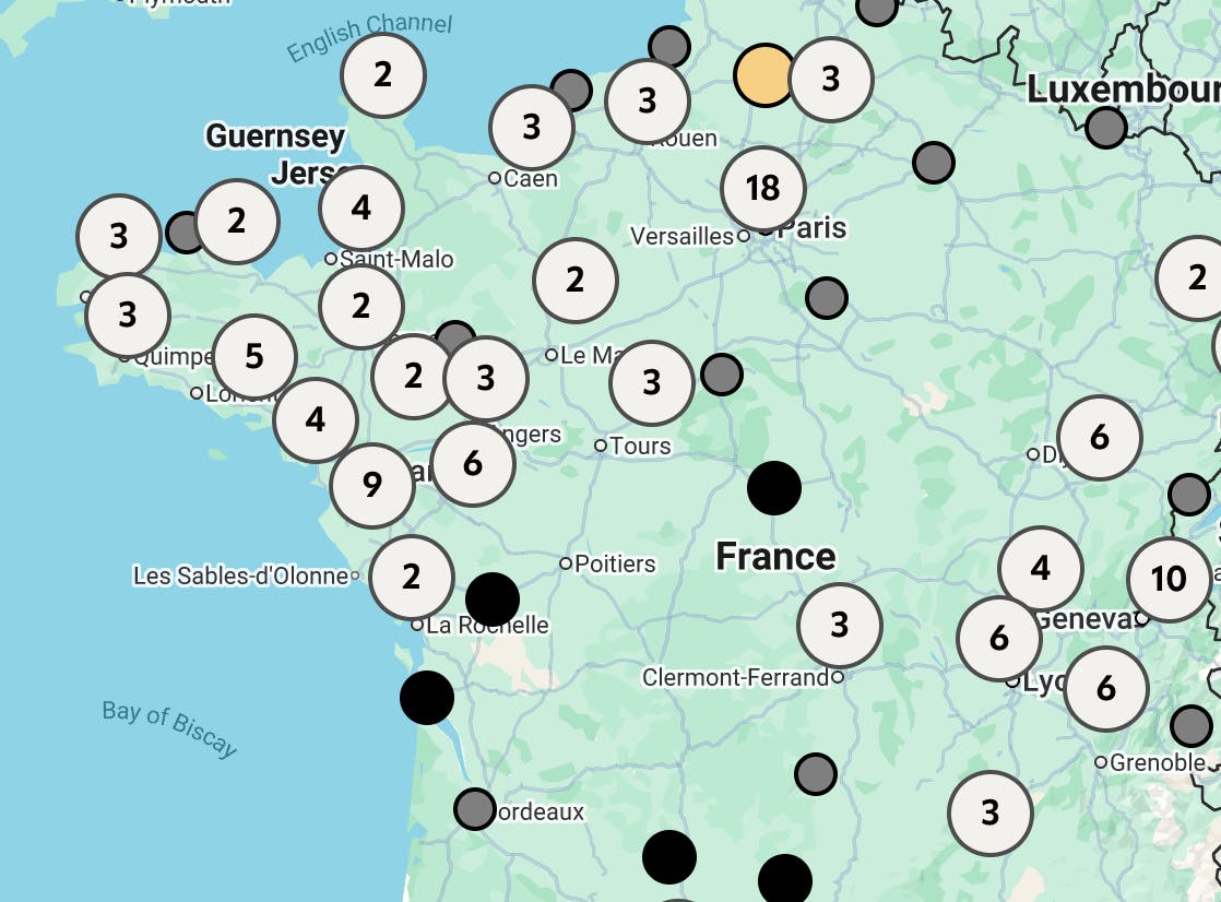 France mapsite