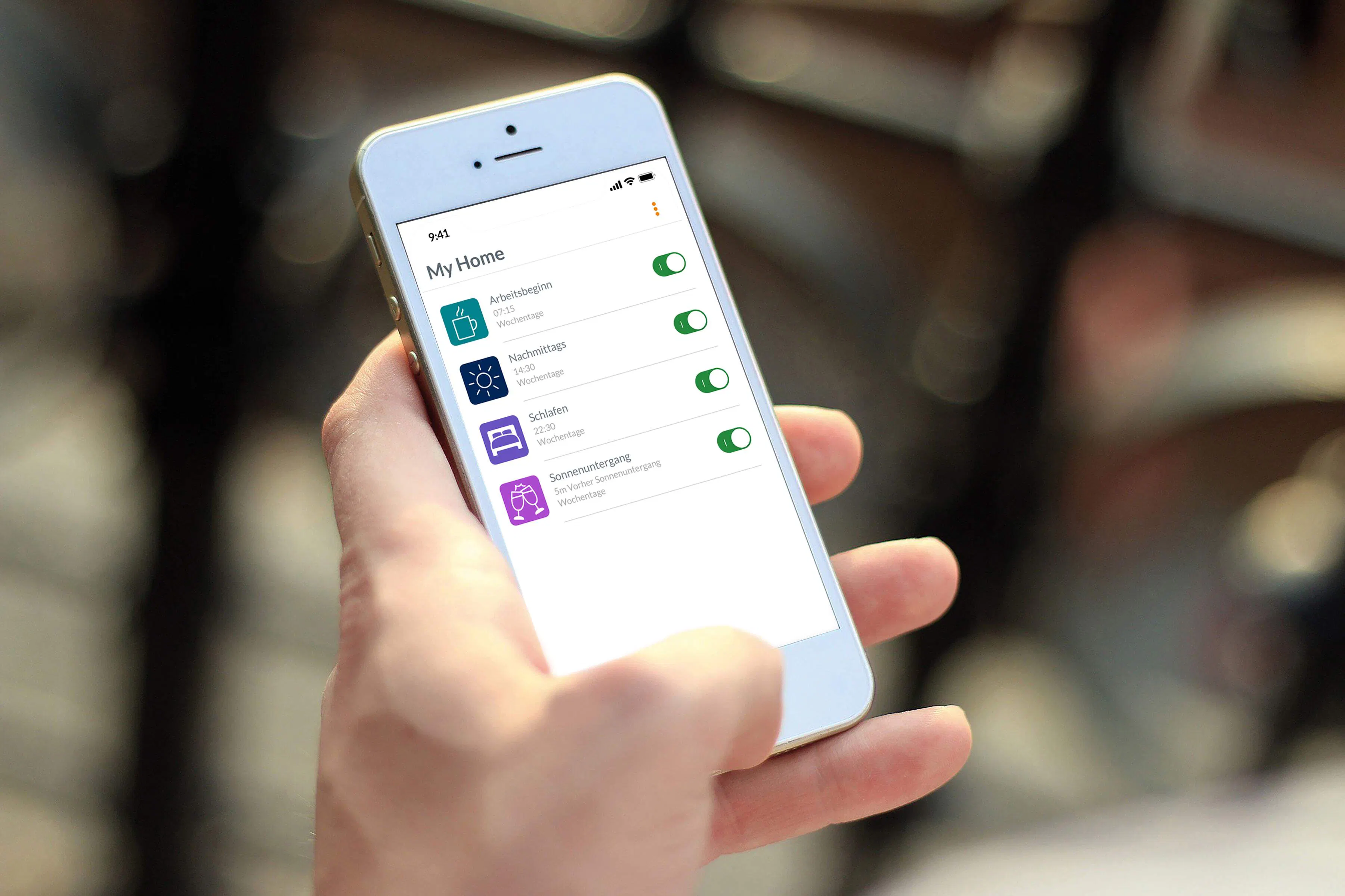 Die PowerView® App auf dem Smartphone