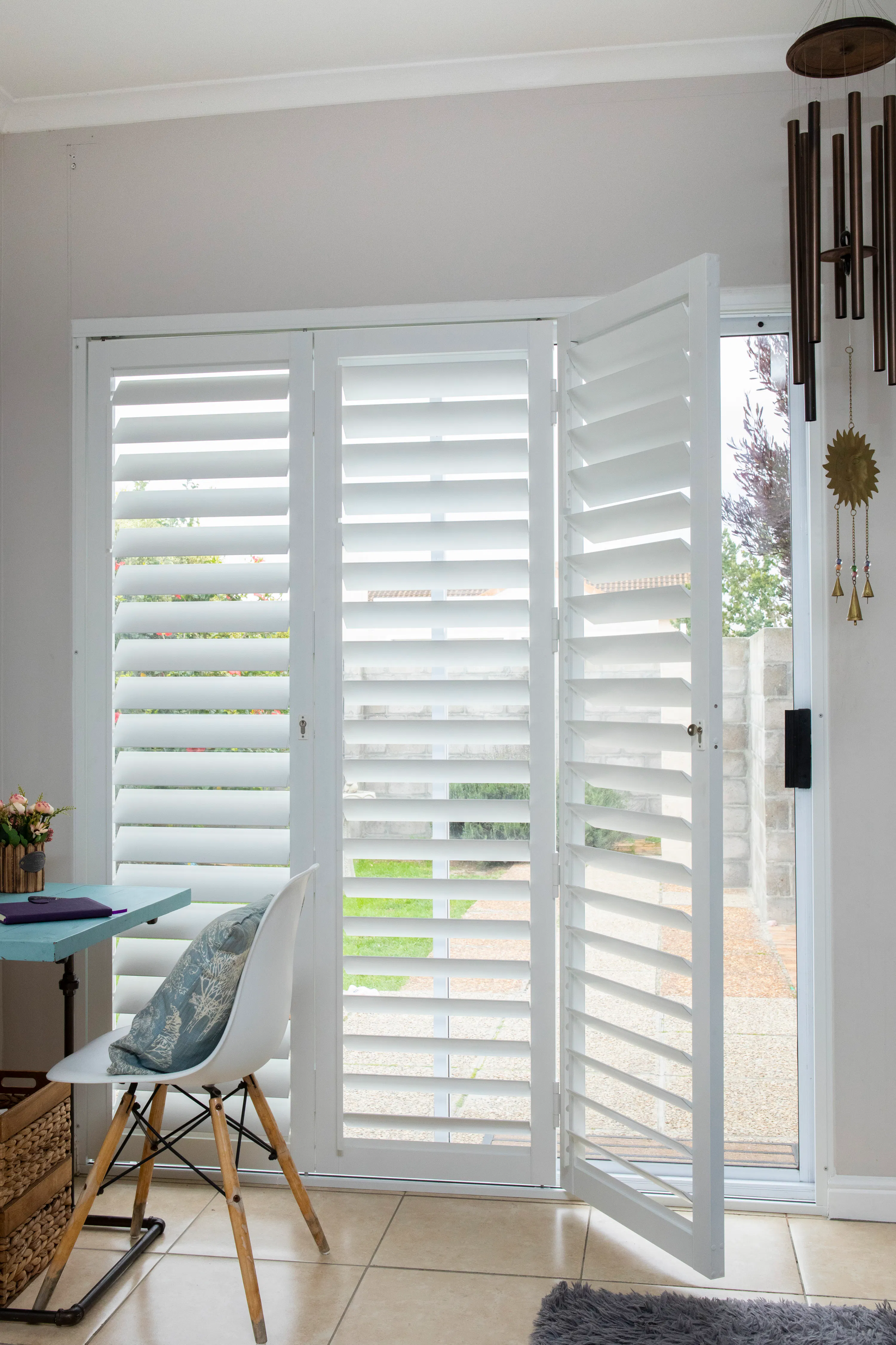 White Hinged ShutterX 