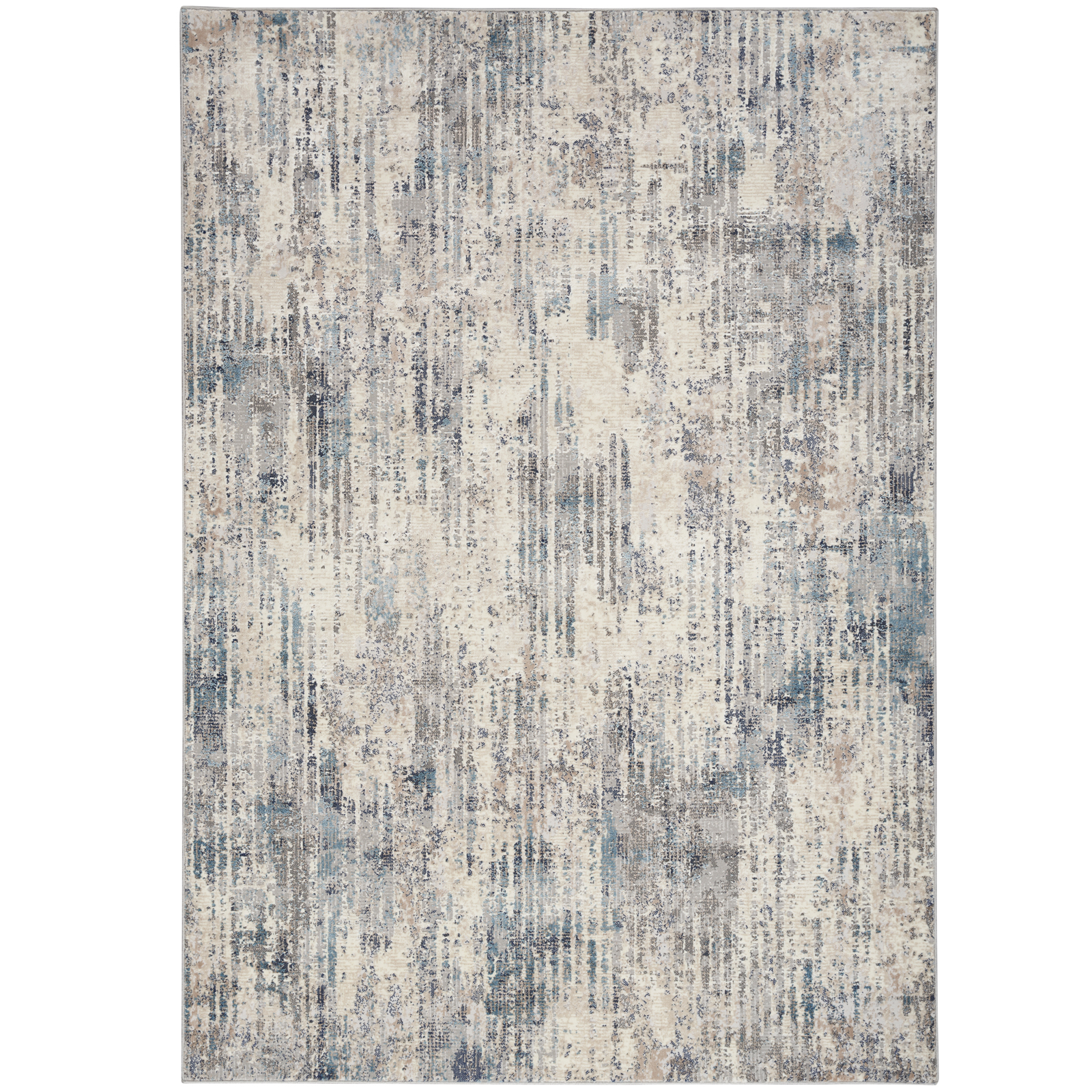 Calvin Klein Infinity Rug, Ivory Grey Blue