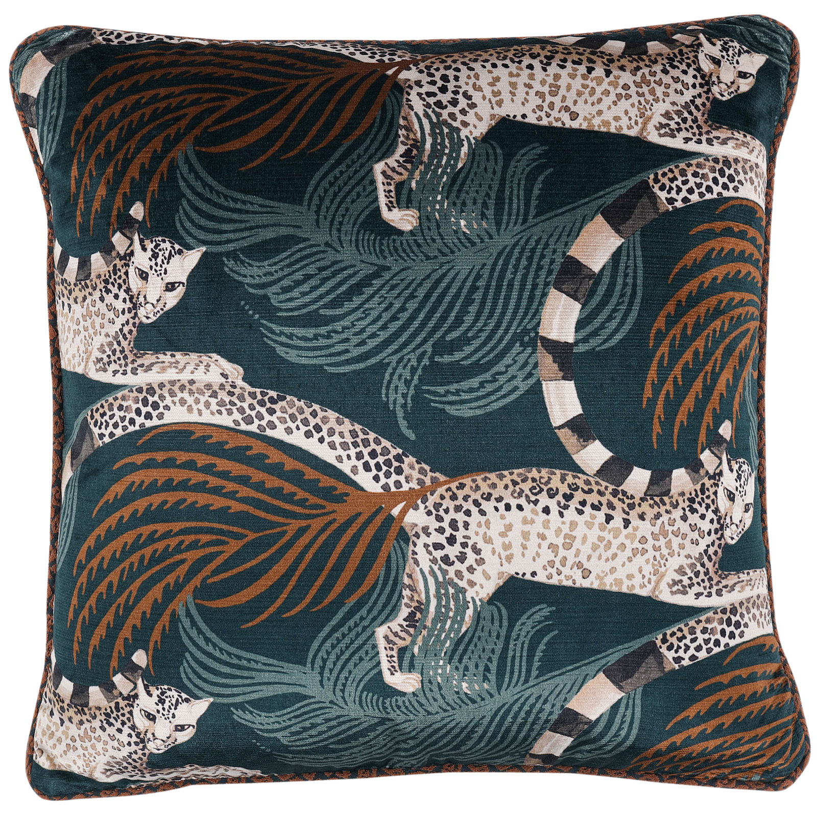 Temperley London x Romo Delilah Cushion, Tuscan Teal