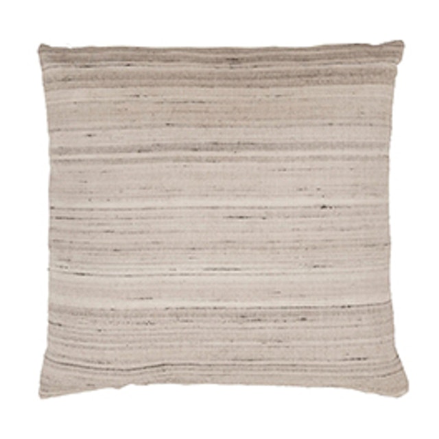 Sand slubby textured silk cushion by Kandola