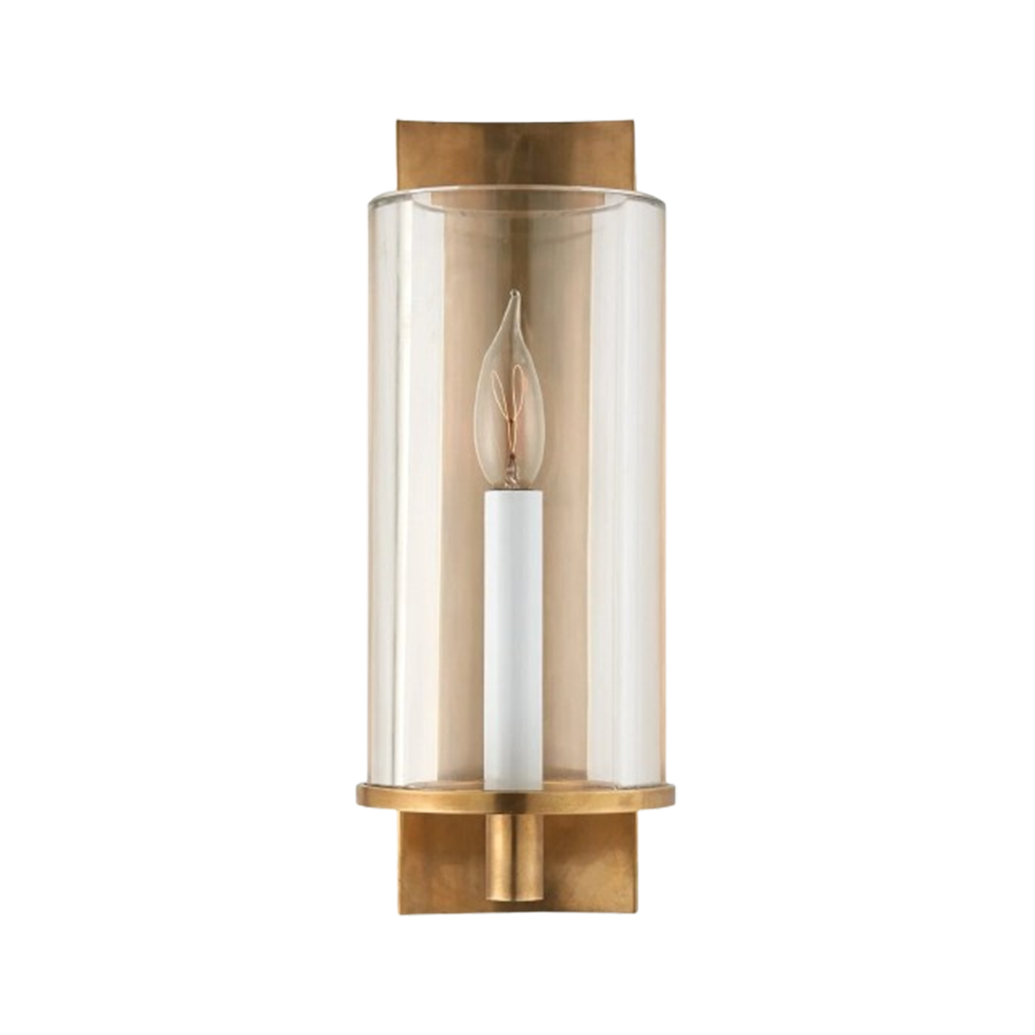 AERIN Deauville Single Sconce, Antique Brass