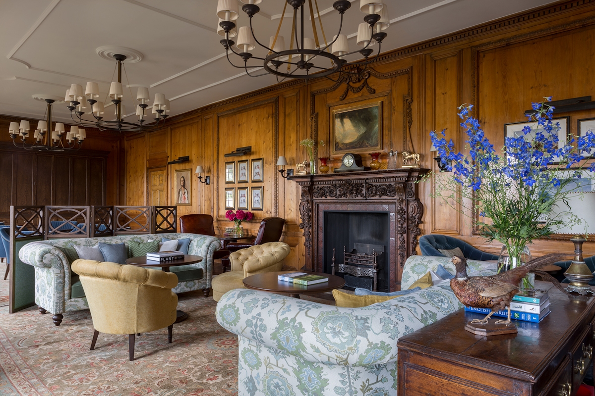 The drawing room of Martin Brudnizki’s Four Seasons Hotel | LuxDeco.com