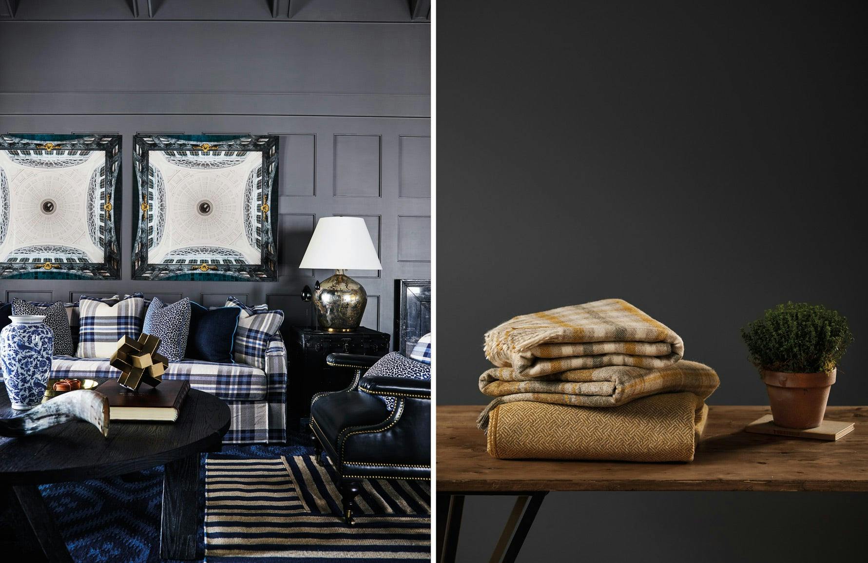 5 Tartan Living Room Ideas Tartan Decor LuxDeco