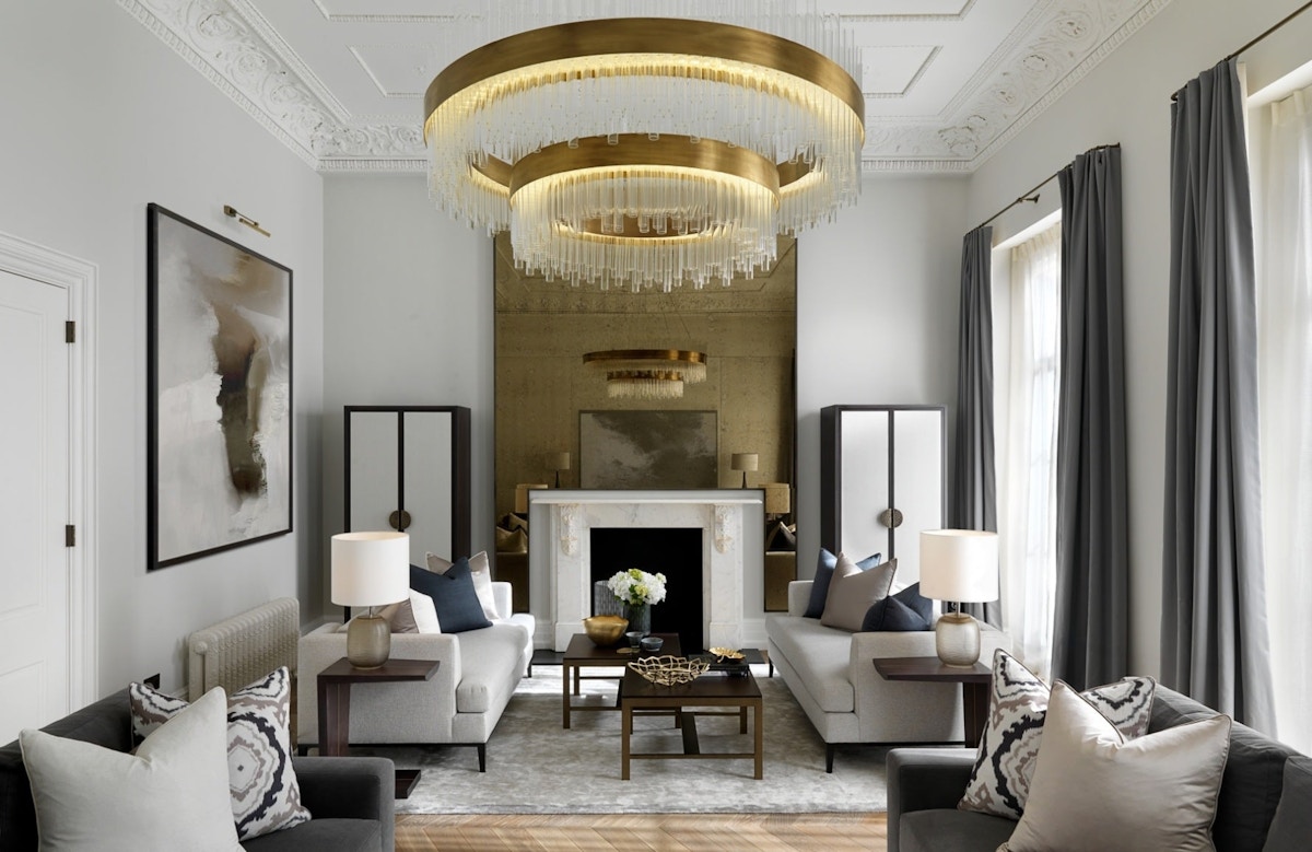How To Decorate A Large Living Room | Interior by Laura Hammett | Read more in the LuxDeco.com Style Guide
