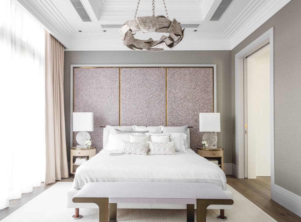 Popular Bedroom Colour Schemes | Neutrals and Pink Bedroom Idea | Discover the Luxurist at LuxDeco.com