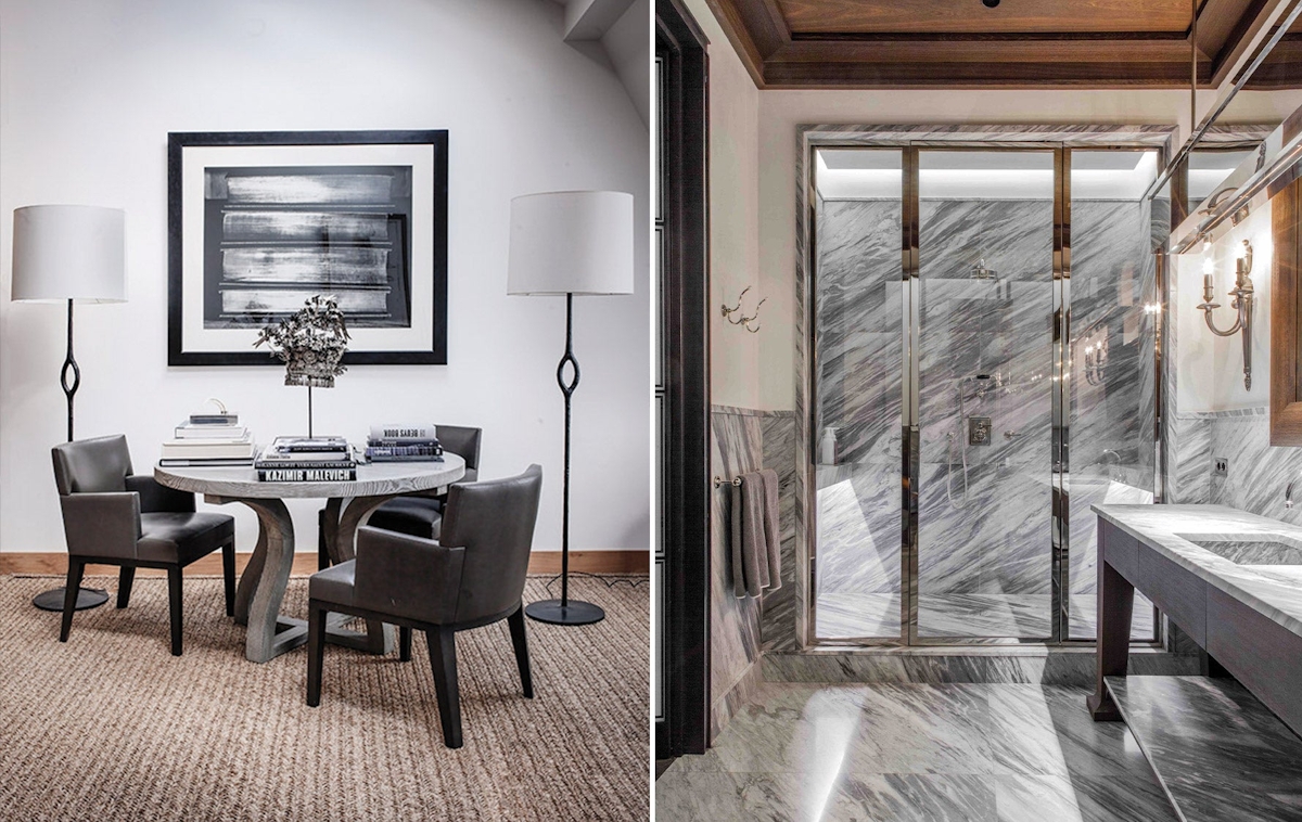 Timeless Design Fundamentals – Gilles & Boissier – Timeless Dining Room:Marble Bathroom – LuxDeco.com Style Guide