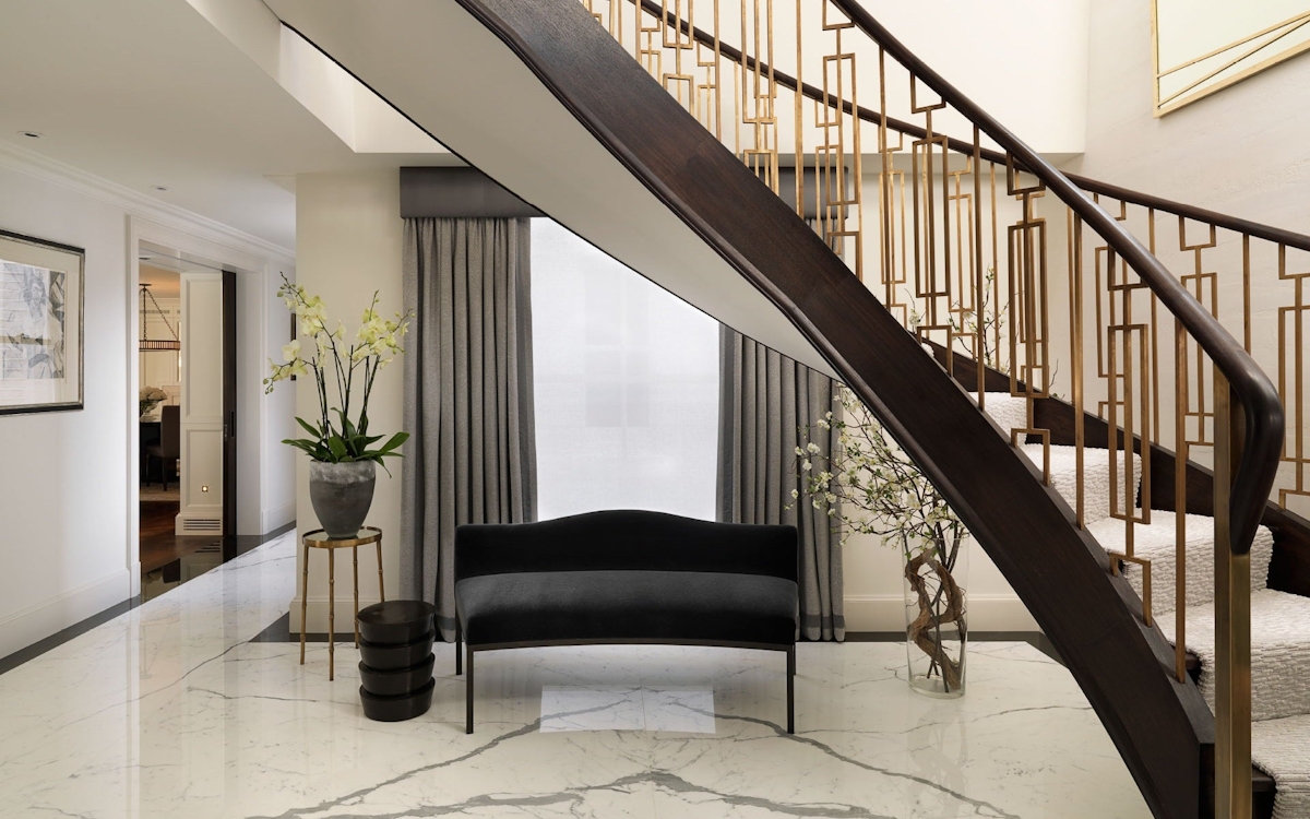 Beautiful Staircase Ideas For Your Home - carpeted riser and tread staircase - LuxDeco.com Style Guide
