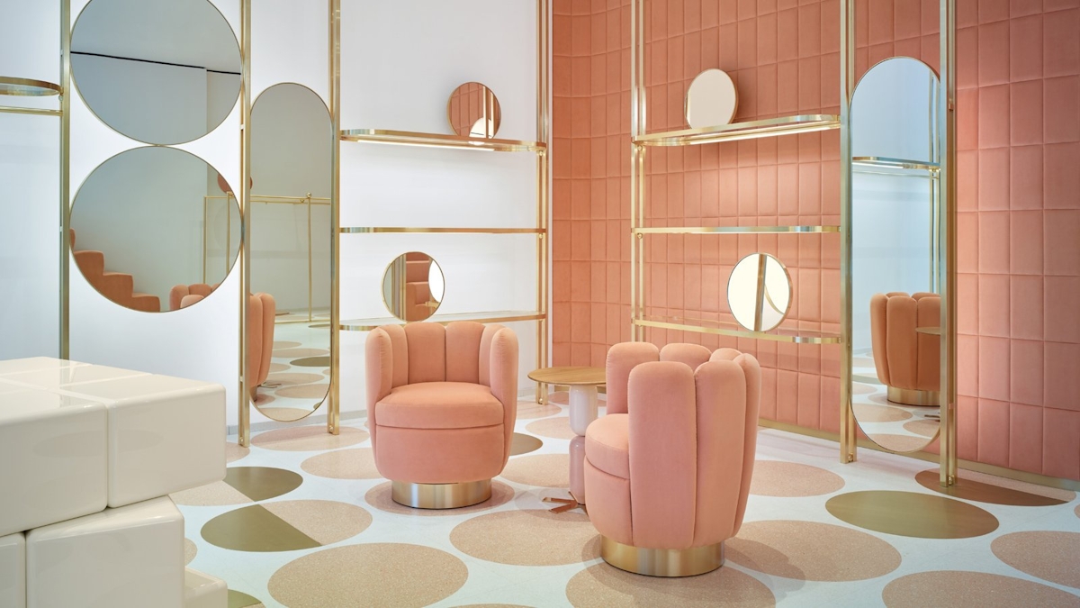 Retail Store Interior Design | RED Valentino | Interiors by India Mahdavi | Read more in The Luxurist at www.luxdeco.com