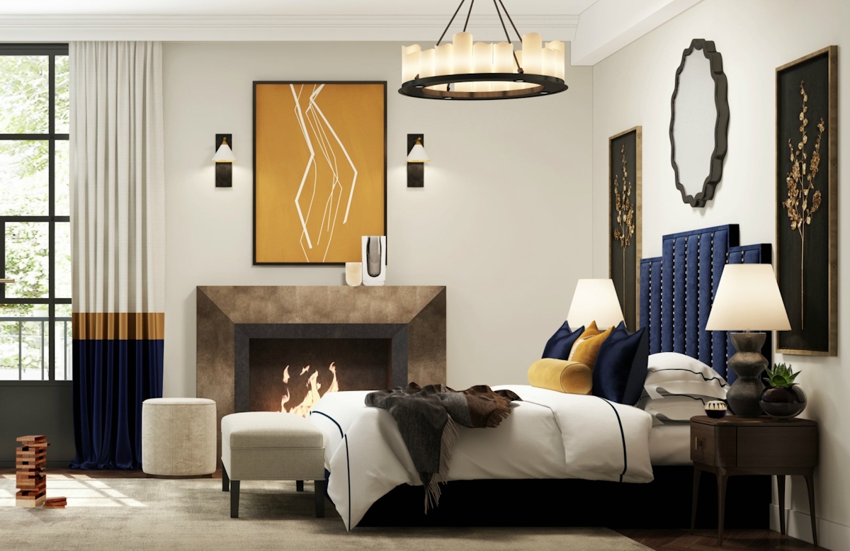 Get The Look | Wimbledon Collection | Luxury Master Bedroom Style | Eclectic Bedroom | Shop the look at LuxDeco.com