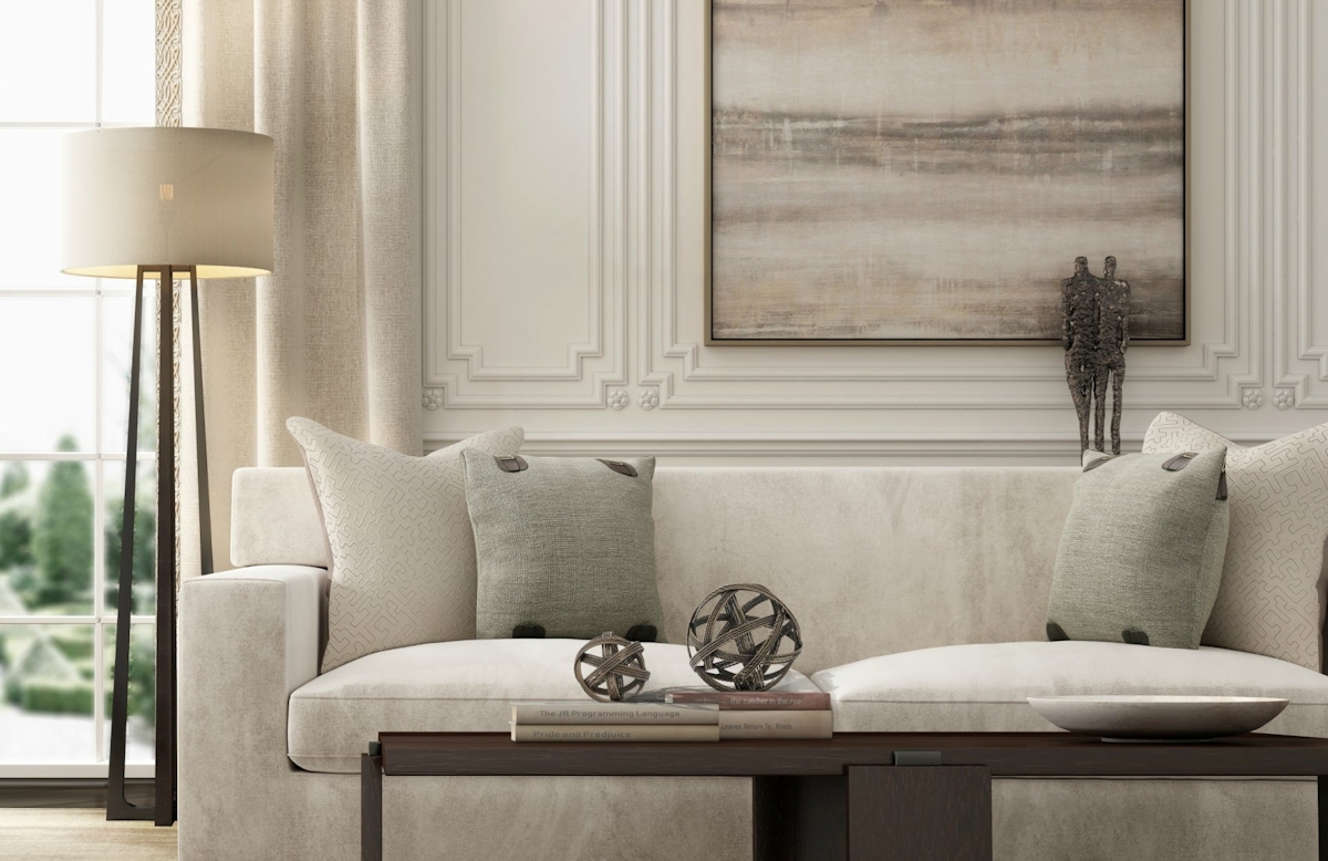 Autumn Winter 2019 Collection | Surrey Lookbook | White Living Room | LuxDeco.com
