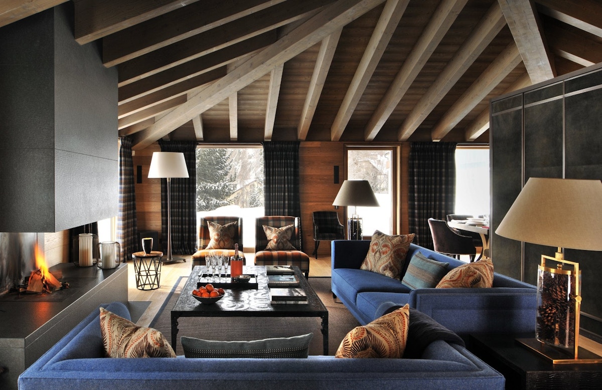Luxury Ski Chalet Interior Design - Luxury Ski Lodge Bedroom Interiors - LuxDeco.com Style Guide