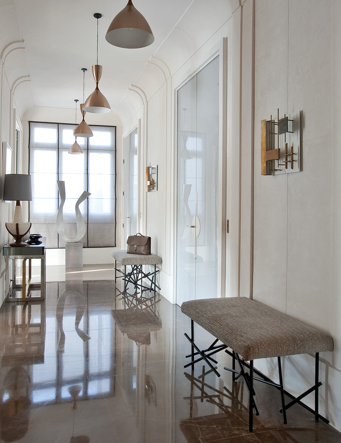 View of 9 Minimalist Hallway Ideas | Hallway Design | LuxDeco