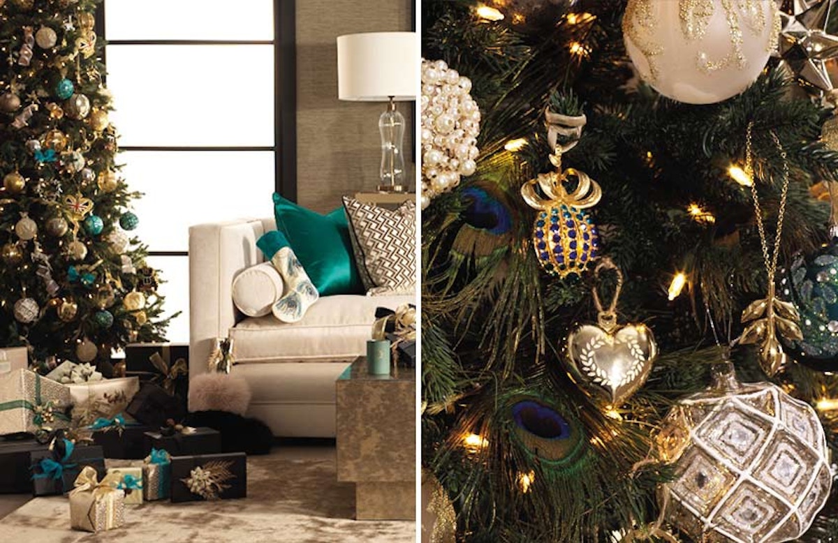 Christmas Colour Schemes |  Teal Christmas Decor | Shop the look at LuxDeco.com