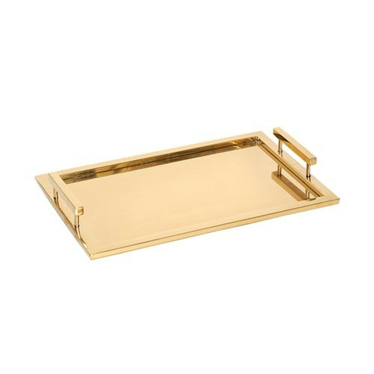 Polished Tray, Gold - 21 Best Decorative Trays To Buy For Your Tabletop - LuxDeco.com