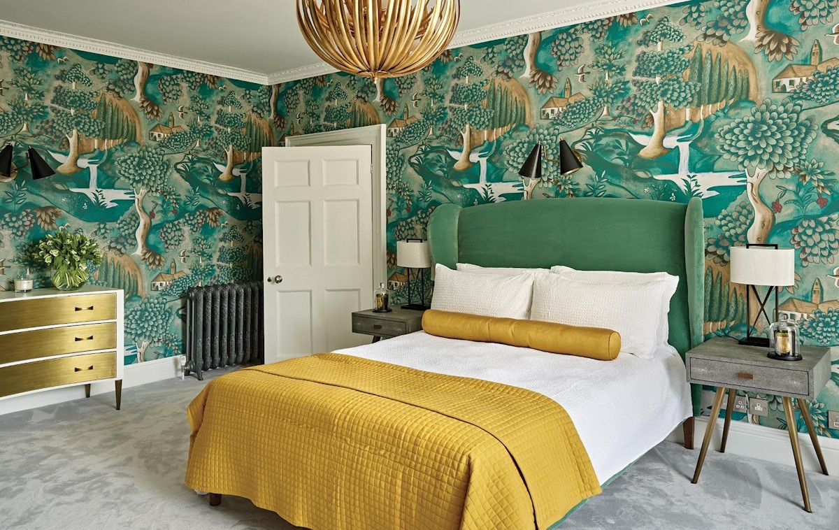Green Bedroom Colour Ideas - Interior Design by LEIVARS Ltd - Photography by Nick Smith - LuxDeco Style Guide