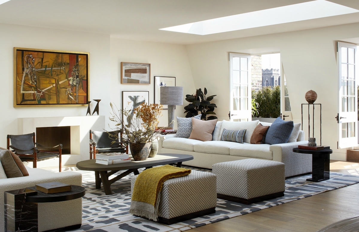 Natalia Miyar interiors | White living room | Read more in LuxDeco's The Luxurist at luxdeco.com