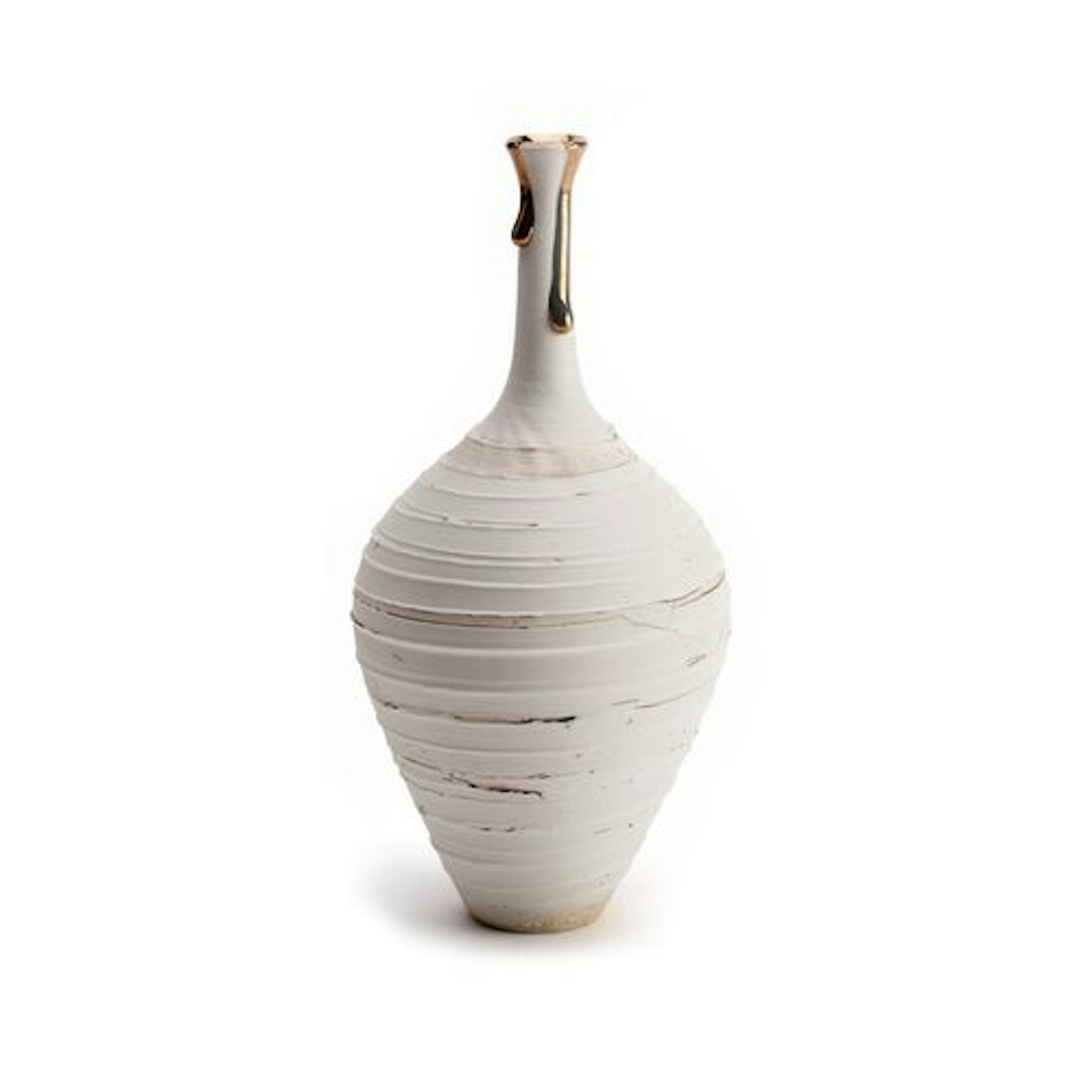 Cream Crackle Long Neck Vase - 9 Best Decorative Vases To Buy For Your Home - Style Guide - LuxDeco.com 