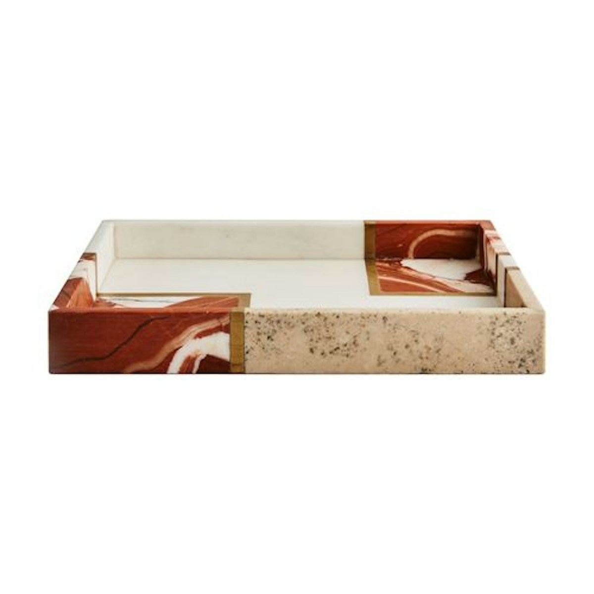 Diane Bianco & Rosso Marble Tray - 21 Best Decorative Trays To Buy For Your Tabletop - LuxDeco.com