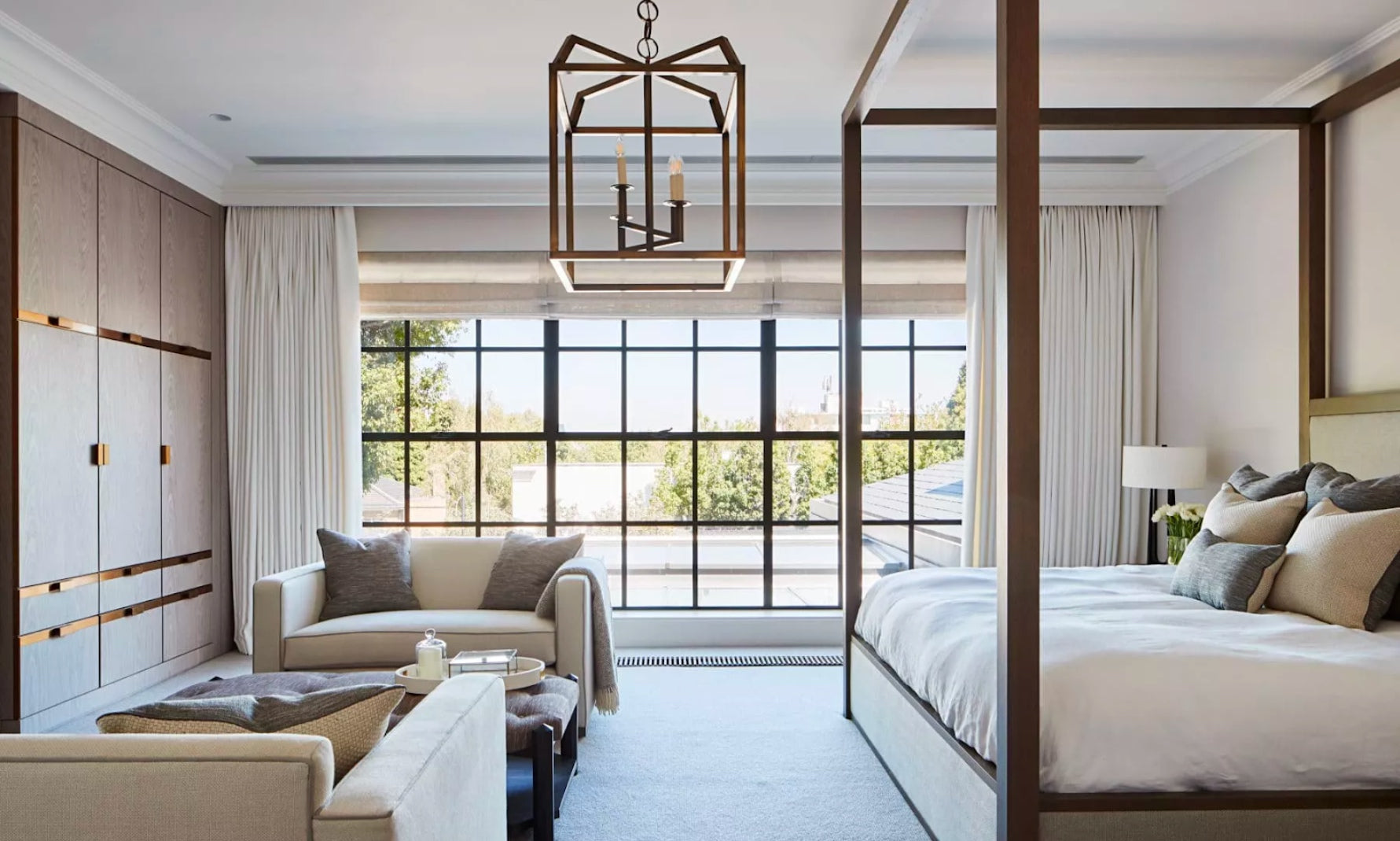 Popular Bedroom Colour Schemes | brown and Neutral Bedroom Idea | Discover the Luxurist at LuxDeco.com