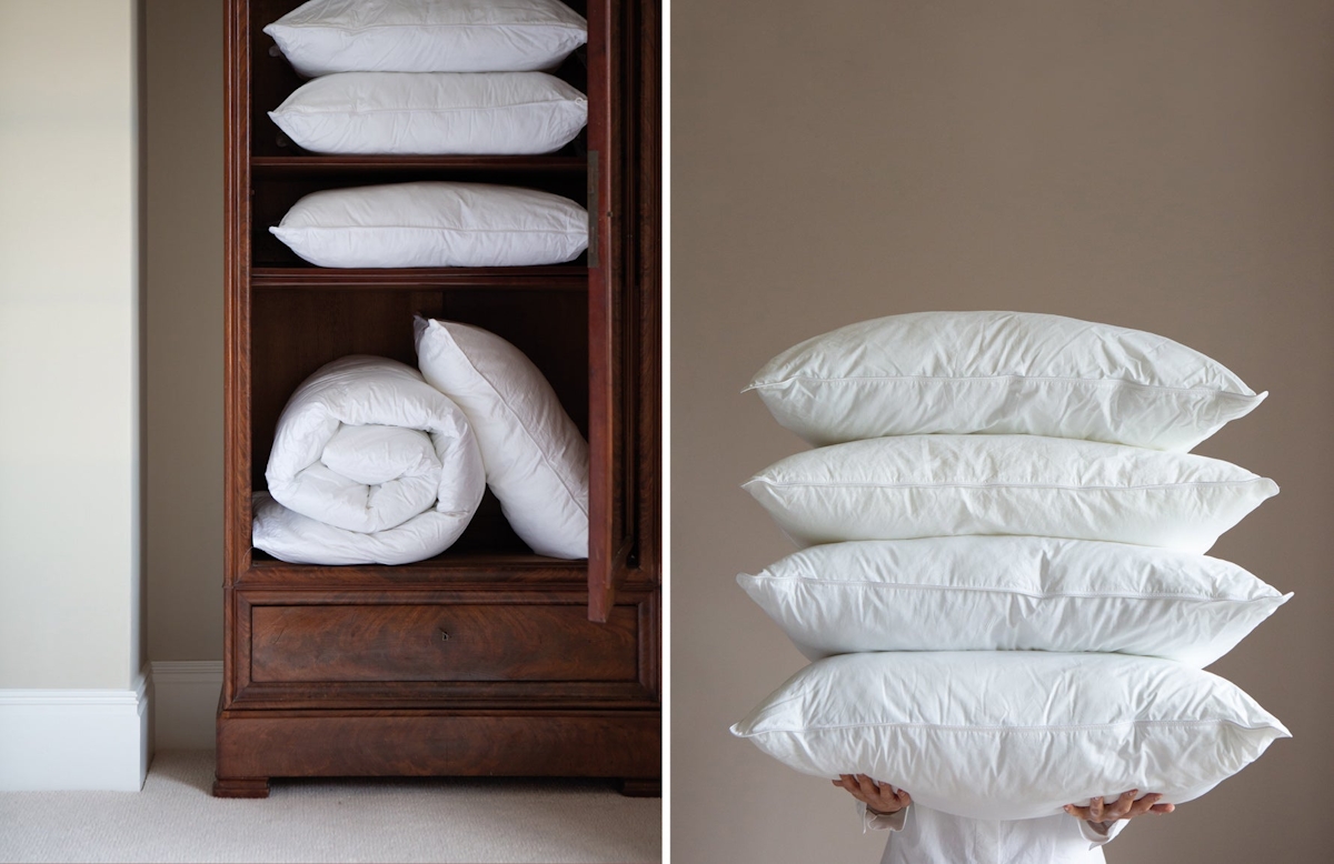 Sirimiri | Luxury pillows | Shop sustainable bedding online at LuxDeco.com