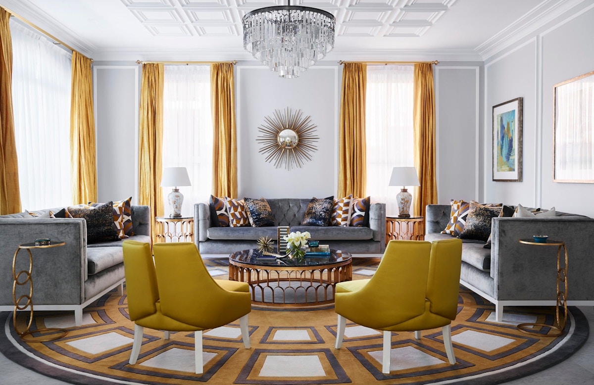 Best Yellow Living Room Ideas | Yellow Living Room Chair | Decorating with Yellow | LuxDeco.com Style Guide