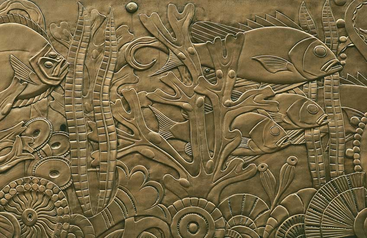 Art Deco Design Essentials by Francis Sultana – Detail of frieze in bronze, Chanin Building, NewYork – LuxDeco.com Style Guide