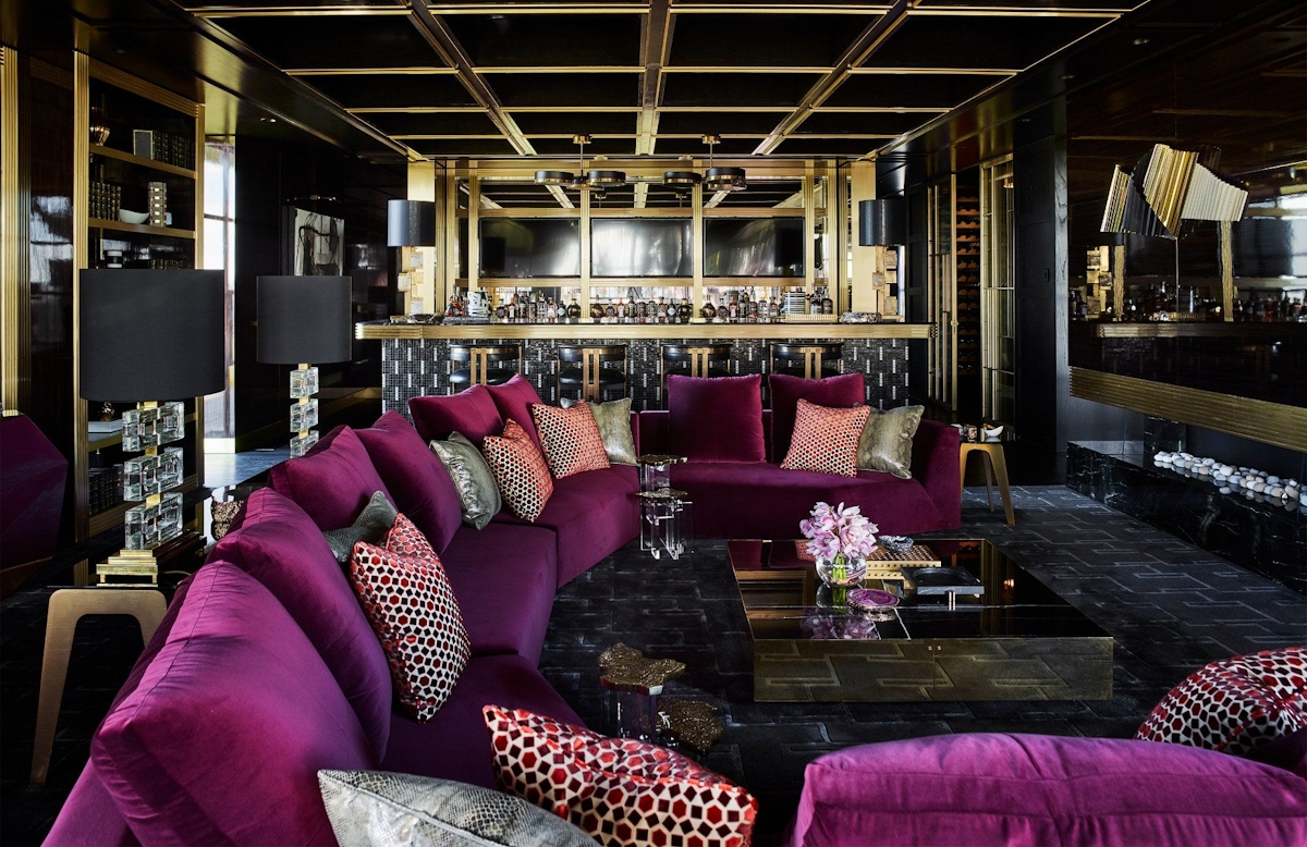 Black Living Room Ideas _ Greg Natale _ Black and Gold Living Room _ Read more in the LuxDeco.com Style Guide