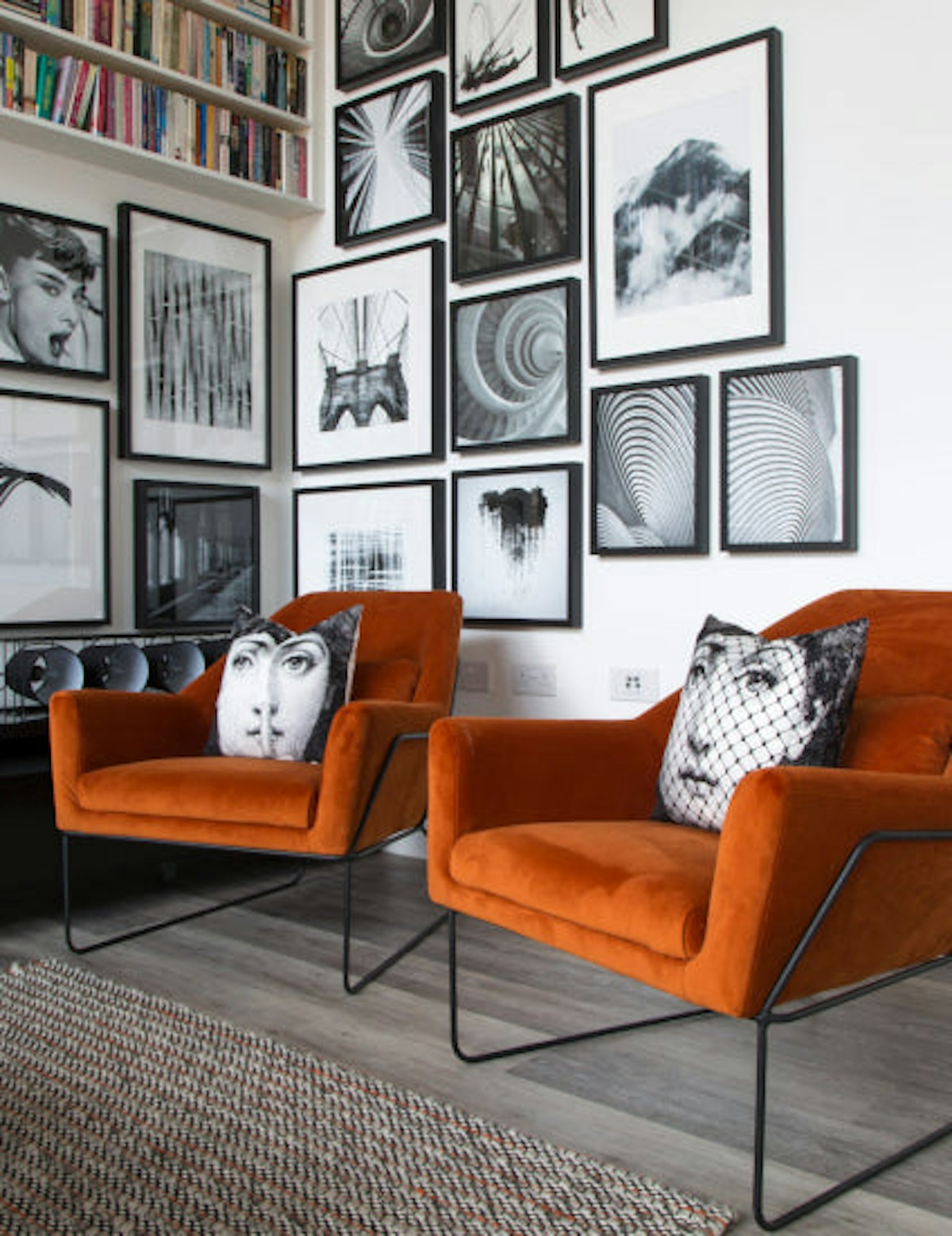 Orange Living Room ideas - How to Decorate with Orange - Suna Interior Design and Hyde New Homes - LuxDeco Style Guide
