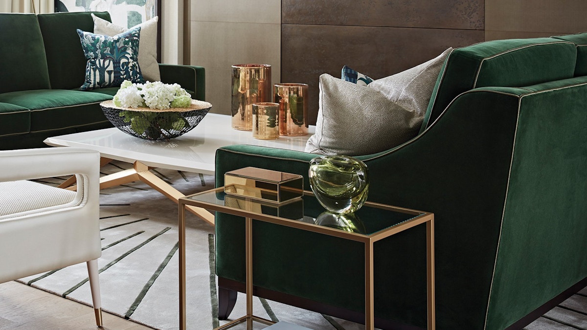 Colour Trend: Green & Gold Interiors | Room Designs | LuxDeco.com