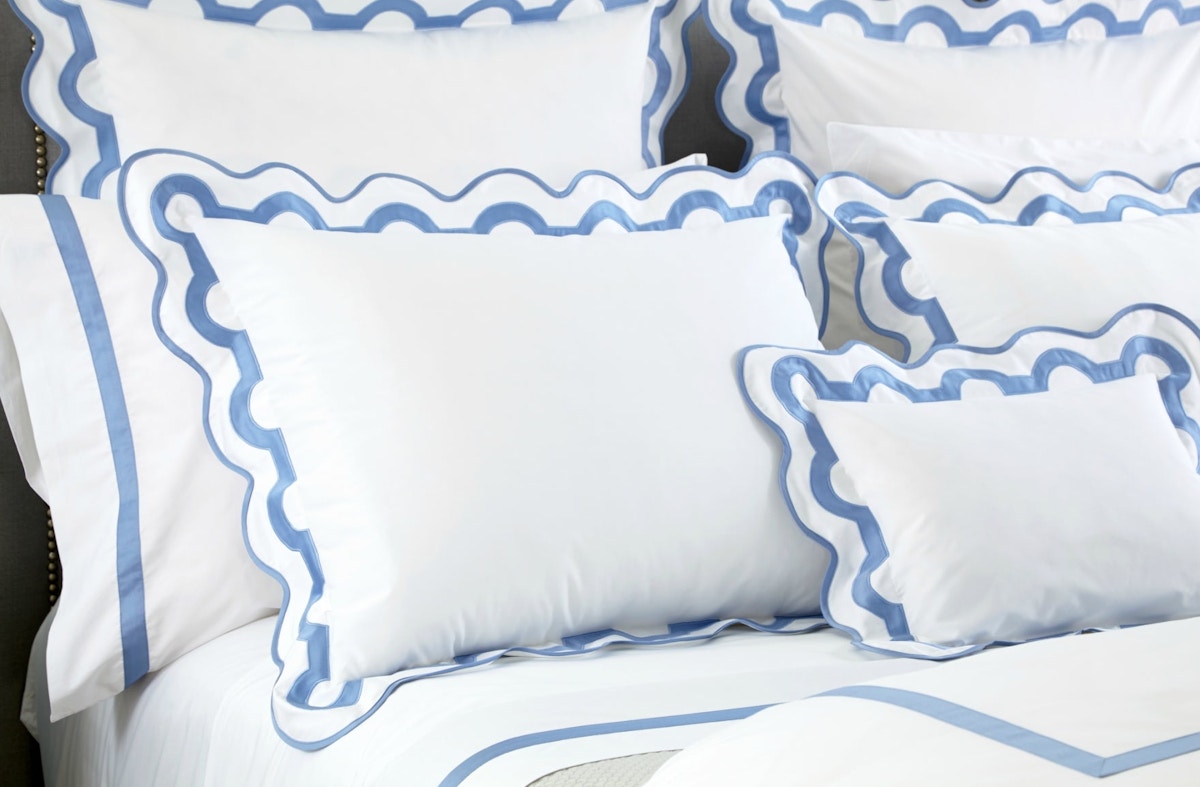 Scalloped Furniture & Decor | Matouk Linens | Shop now at LuxDeco.com and read more in The Luxurist