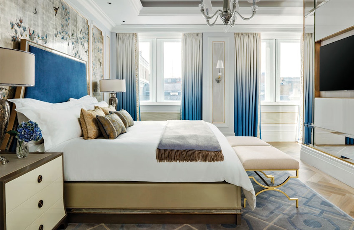 The Langham Hotel London’s Sterling Suite - Master Bedroom - LuxDeco Style Guide