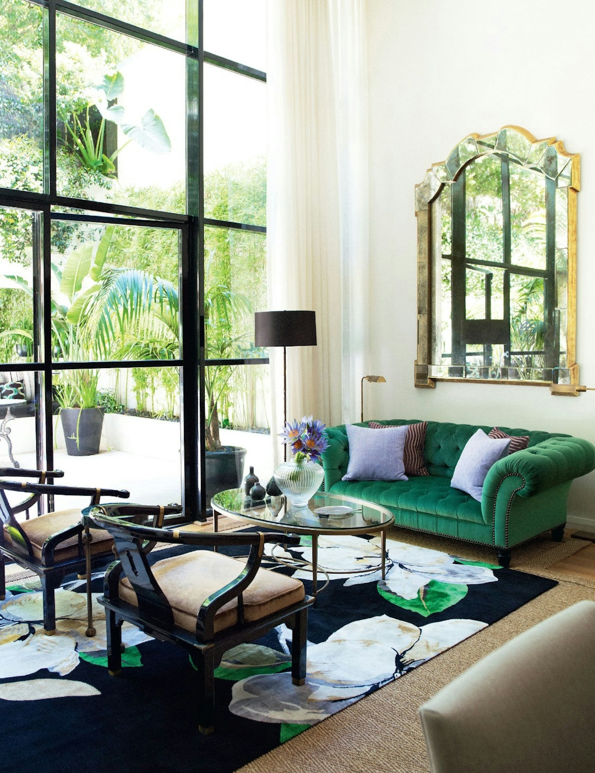 Green Living Room Ideas | How To Decorate With Green | Living room by Brendan Wong | Read more in the  LuxDeco.com Style Guide