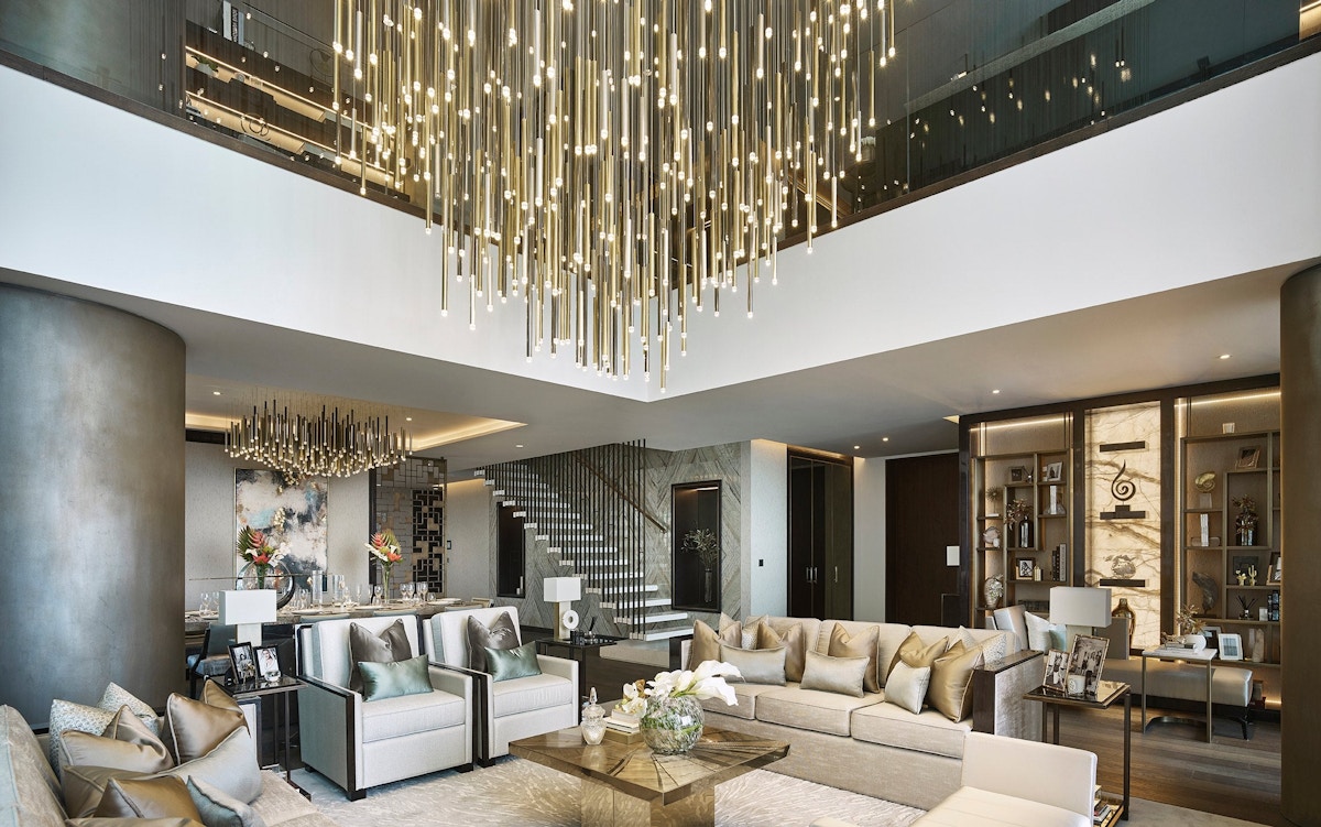 Statement Lighting - 7 Ways To Make a Statement In Your Living Room - LuxDeco.com Style Guide