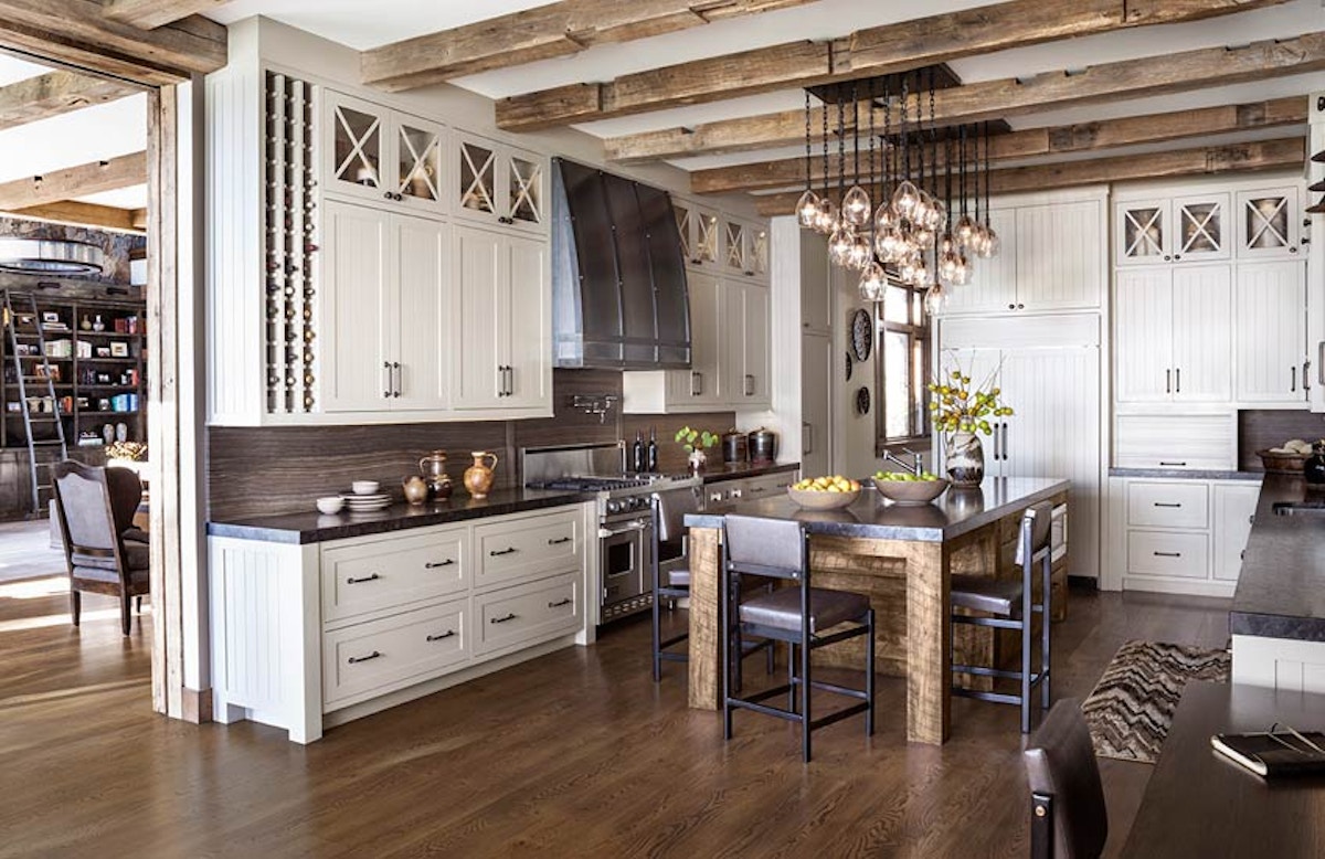 Jeff Andrews Lake Tahoe Cabin Interior Design – Cabin Kitchen Inspiration – LuxDeco.com Style Guide
